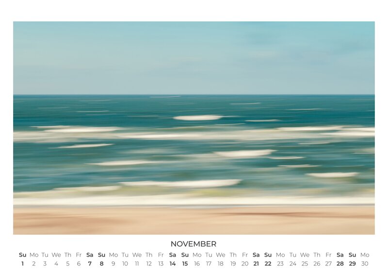 2026 Abstract Seascapes Calendar