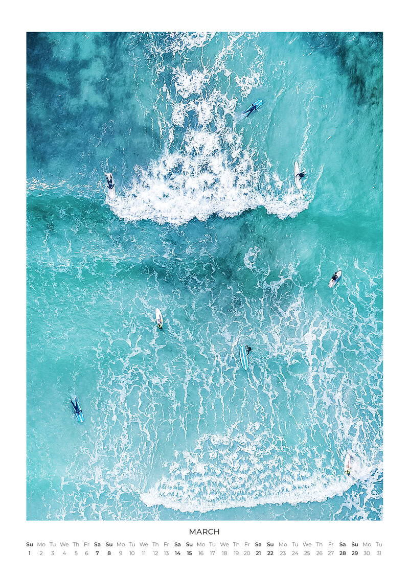2026 Surf Moods Calendar