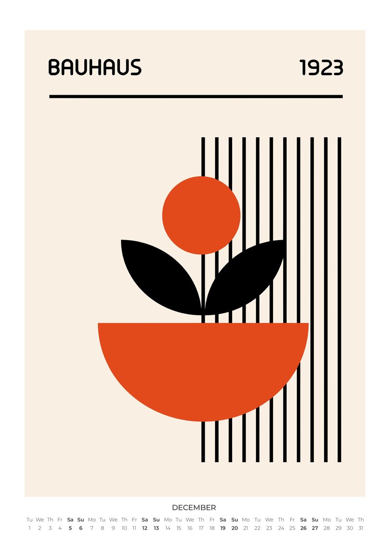 2026 Bauhaus Essentials Art Calendar