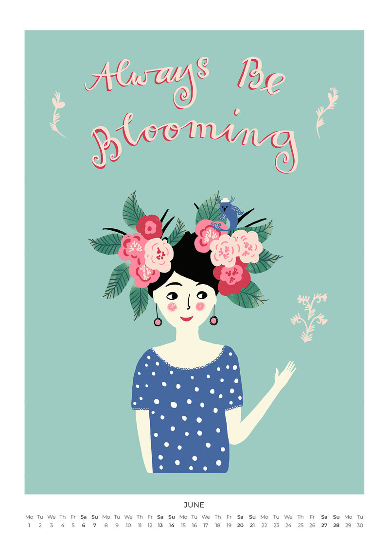 2026 Always Be Blooming Art Calendar