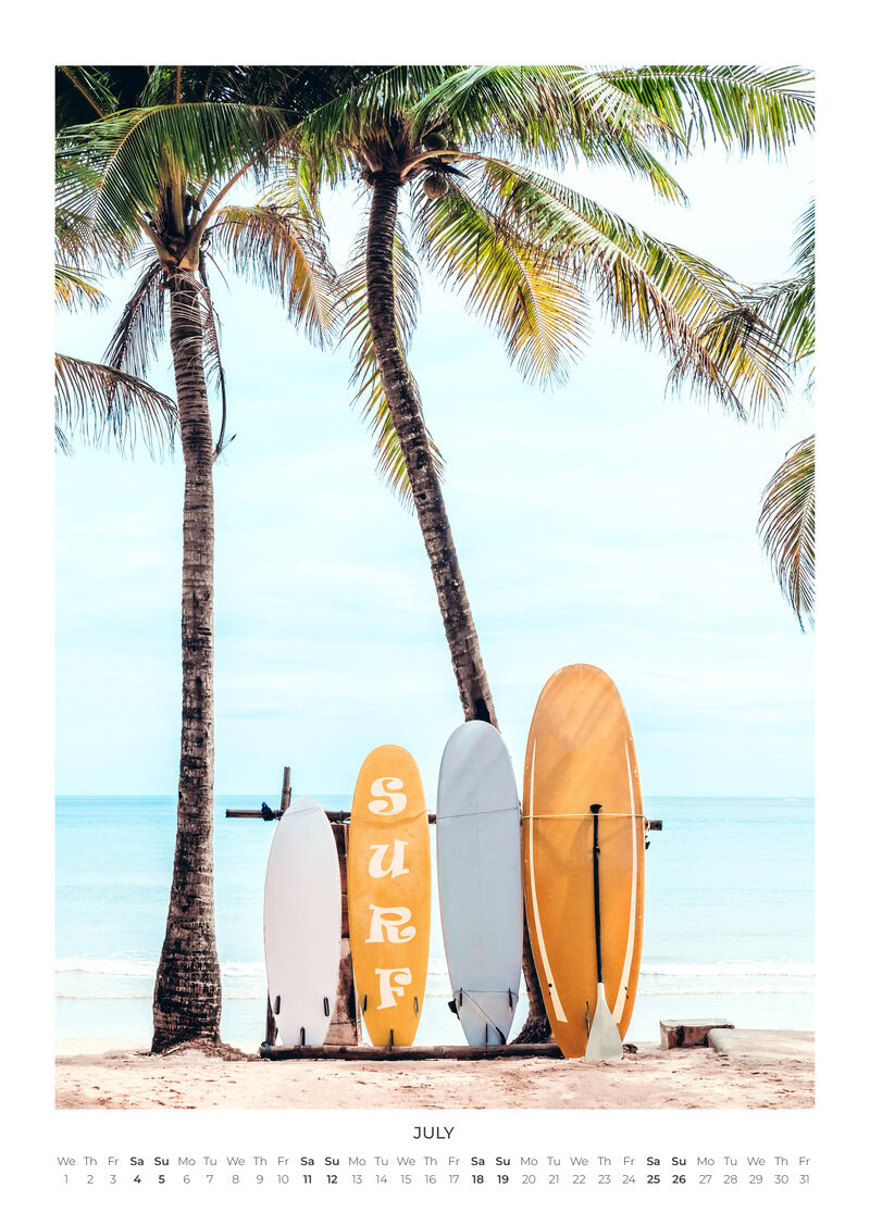 2026 Surf Moods Calendar