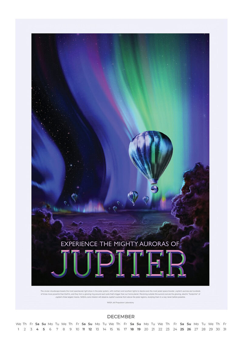 NASA Illustrations 2027 Wall Calendar – Visions of the Future 