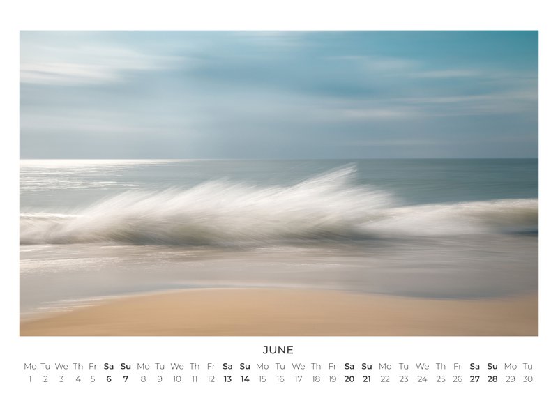 2026 Abstract Seascapes Calendar