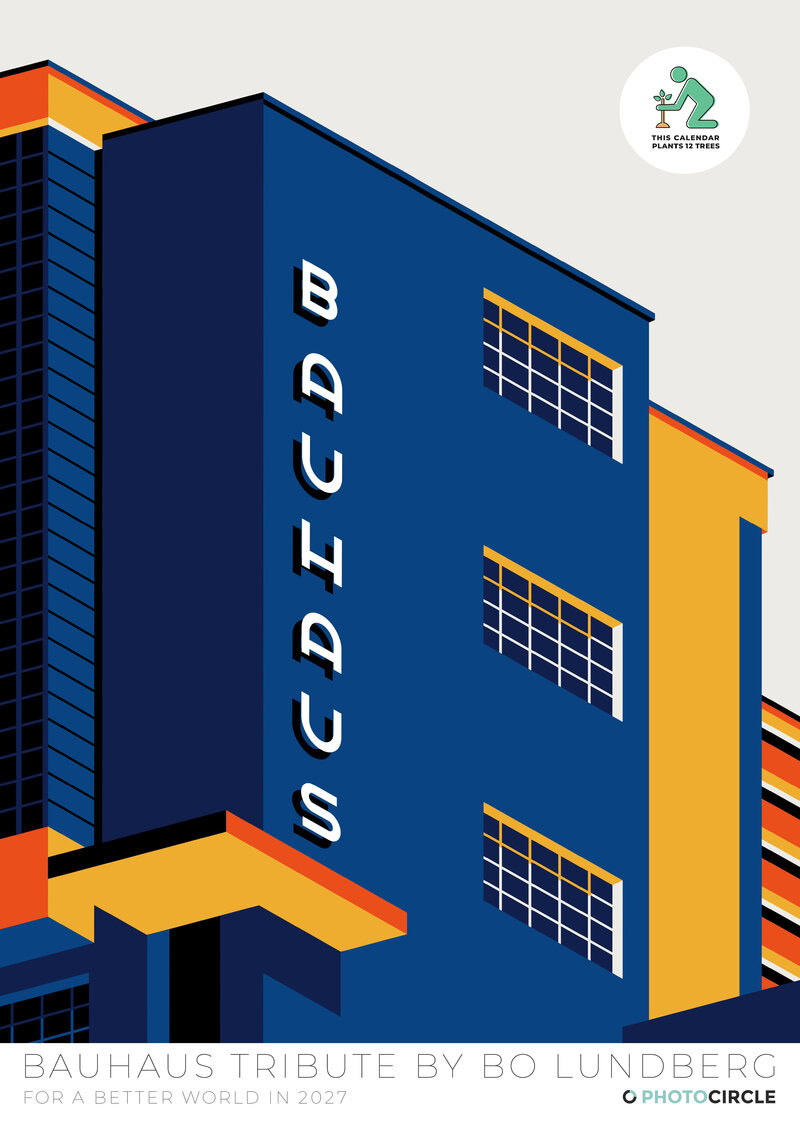 Bauhaus Tribute Kalender 2027 von Bo Lundberg