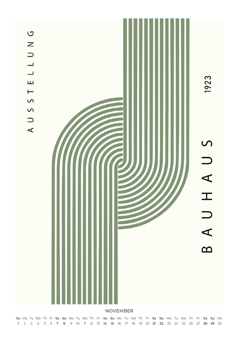 In the Spirit of Bauhaus Kalender 2026