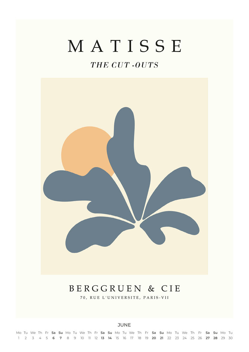2026 Matisse Exhibition Prints Calendar