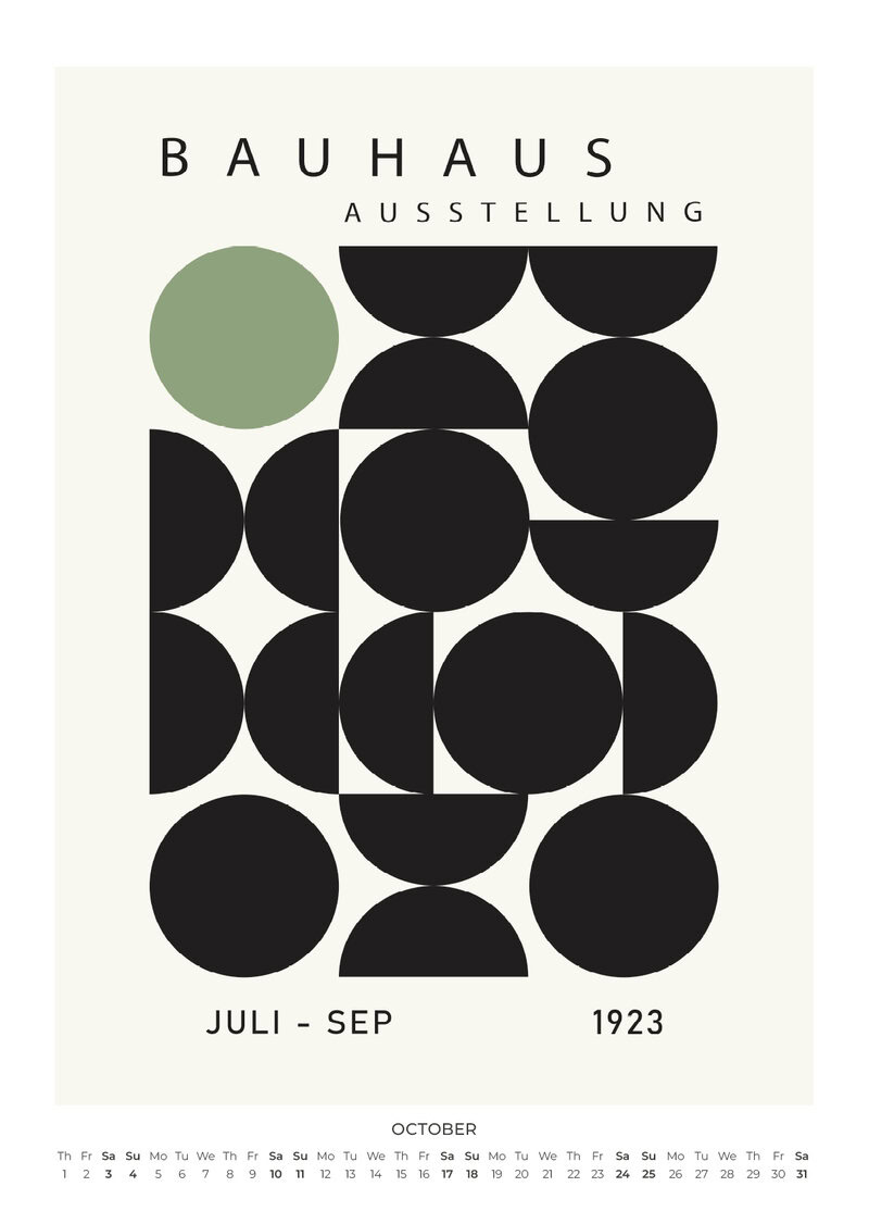In the Spirit of Bauhaus Kalender 2026