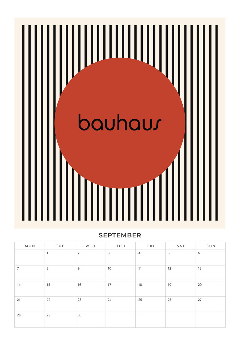 Bauhaus Design Planer 2026