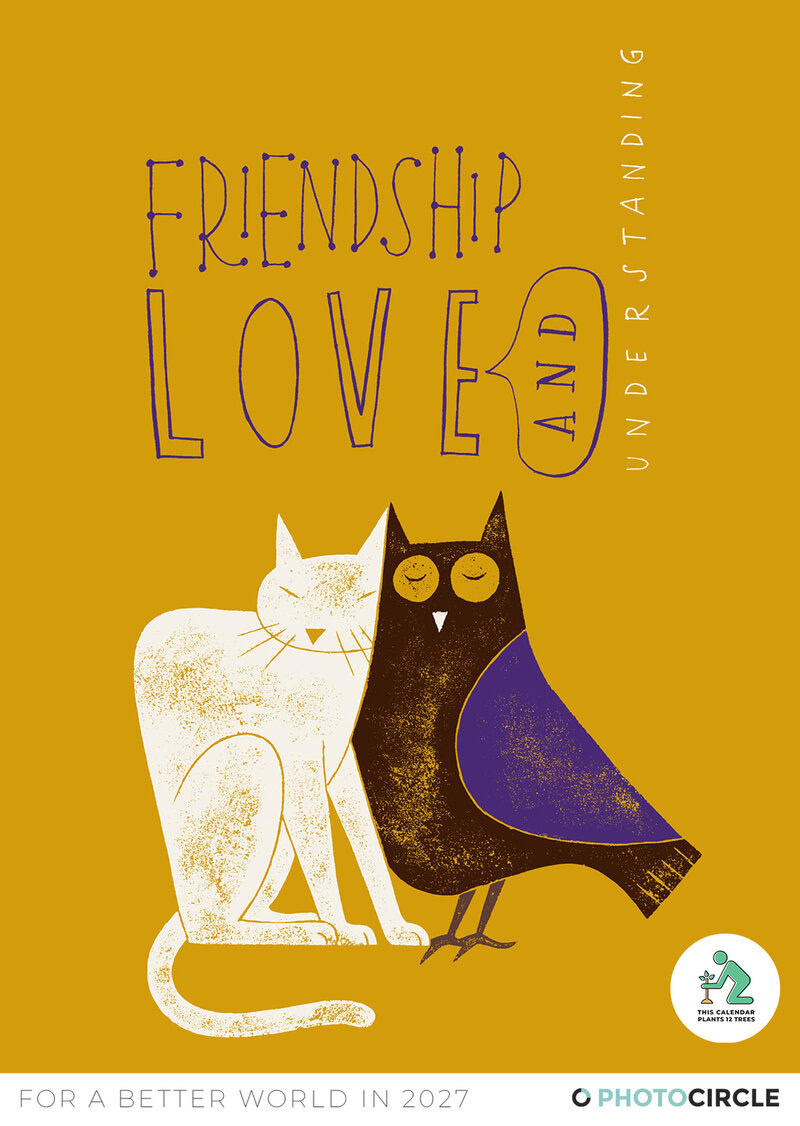 Liebe- und Freundschaft Kalender 2027 – Friendship, Love & Understanding 