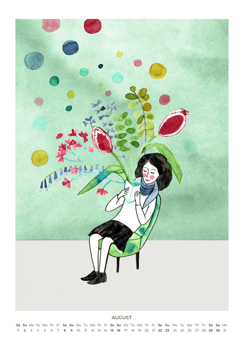 2026 Always Be Blooming Art Calendar