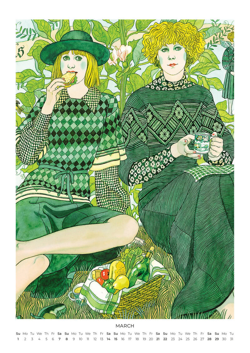 2026 Jane Bark Collection Calendar