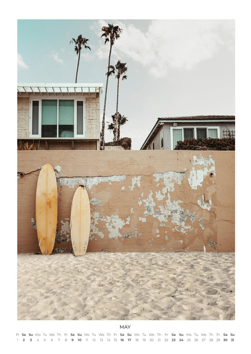 2026 Surf Moods Calendar
