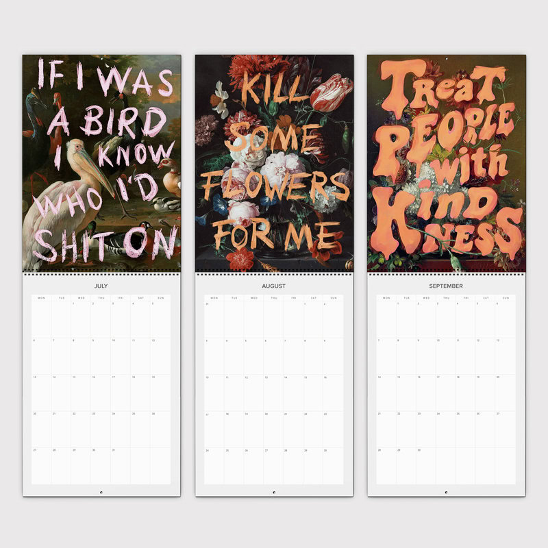 2026 Punk Pop Wall Planner Calendar