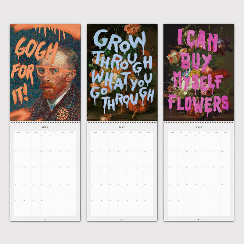 2026 Punk Pop Wall Planner Calendar