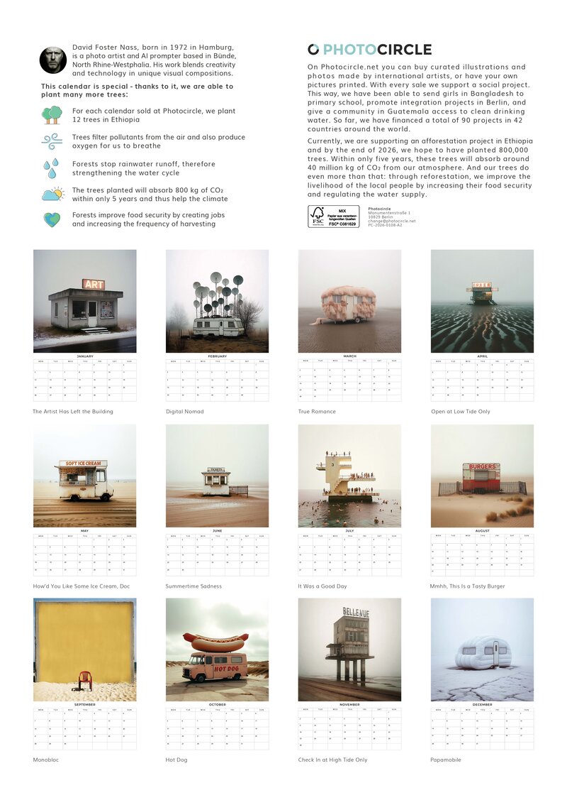 2026 Photographs Never Taken Wall Planner Calendar
