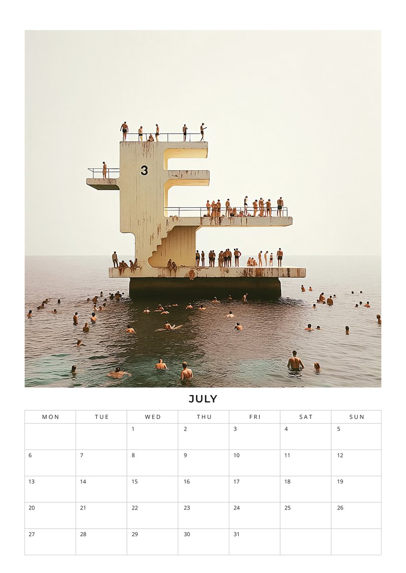 2026 Photographs Never Taken Wall Planner Calendar
