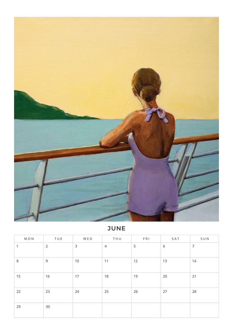 2026 Retro Motion Calendar by Sarah Morrissette