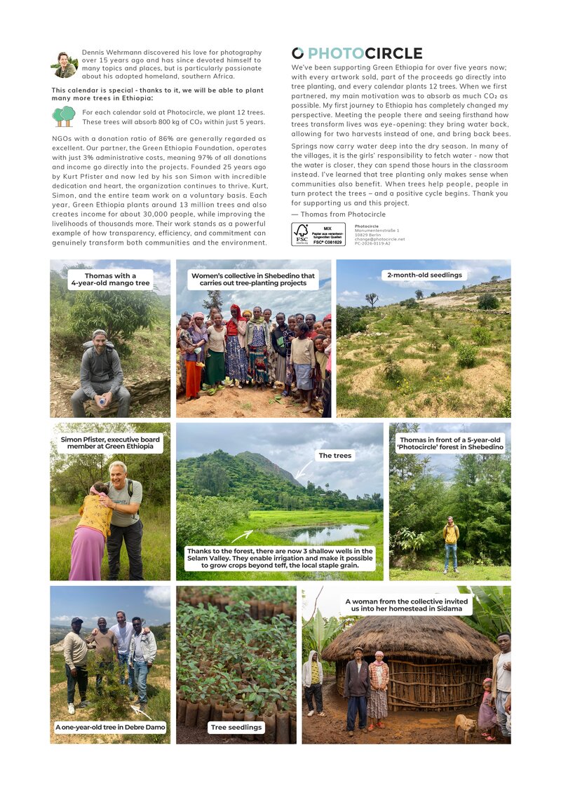 2026 African Wildlife Calendar