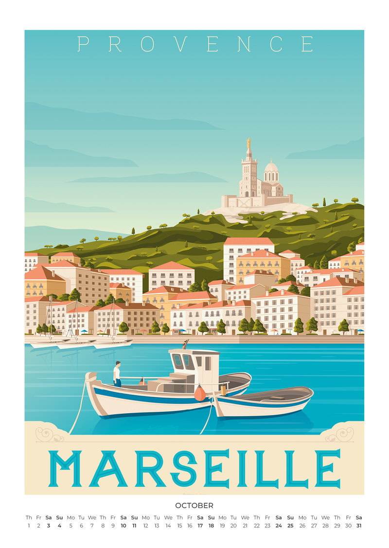 2026 La Belle France Calendar – Vintage Design Planner