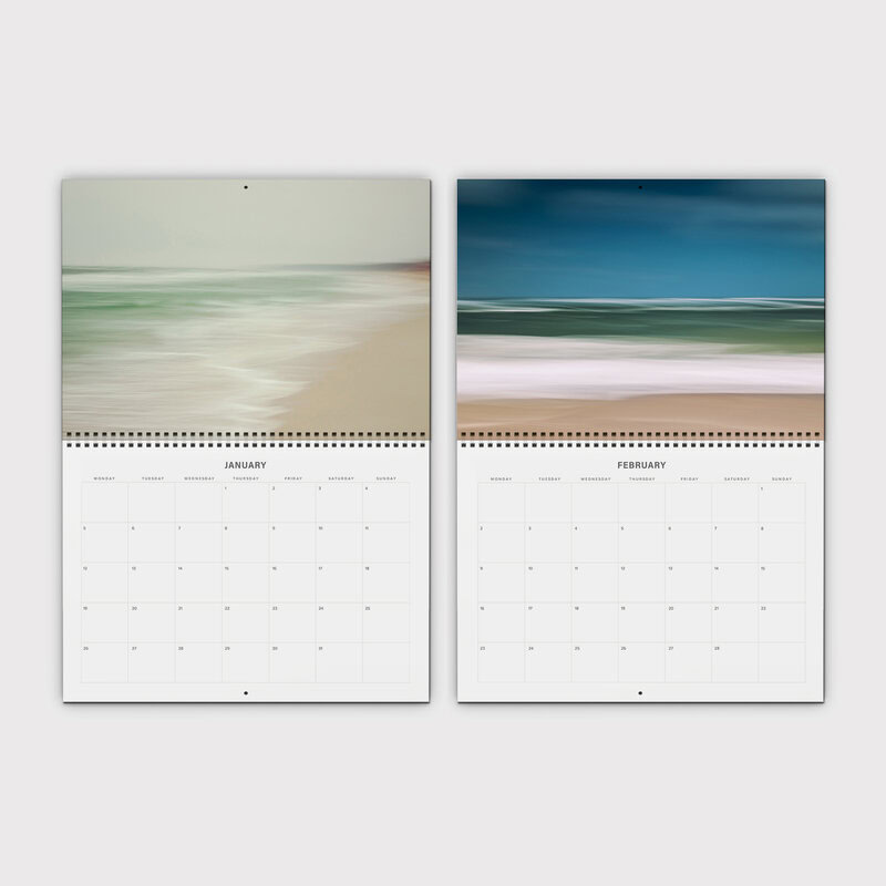 Abstract Seascapes 2026 Wall Planner & Organizer