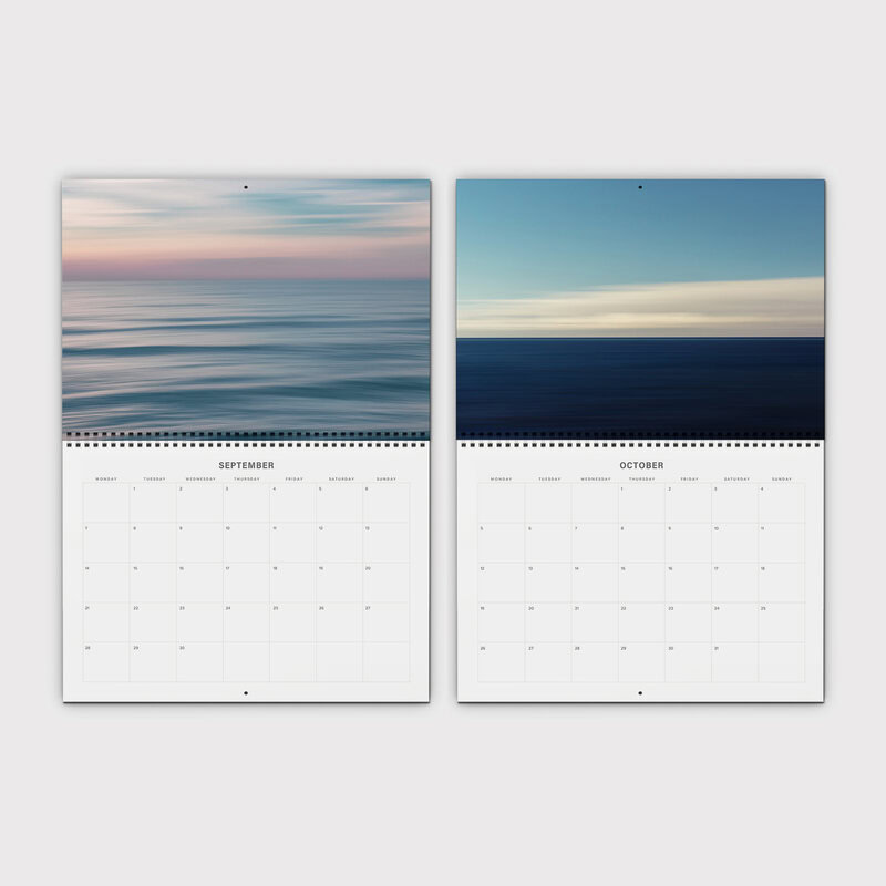 Abstract Seascapes 2026 Wall Planner & Organizer