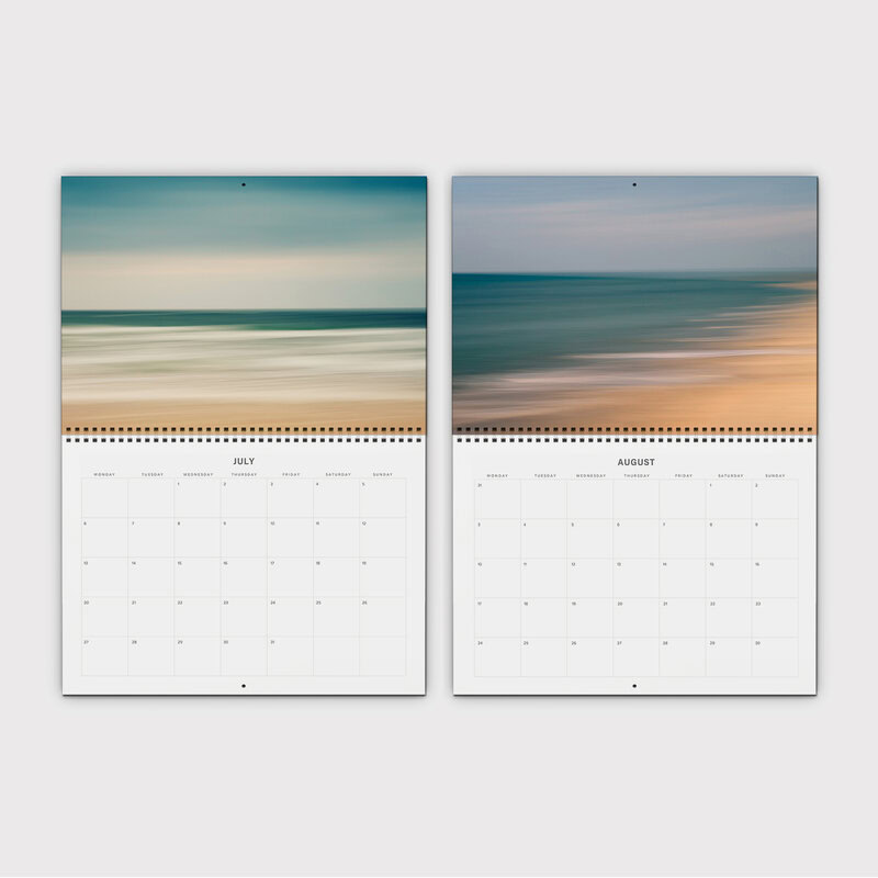 Abstract Seascapes 2026 Wall Planner & Organizer