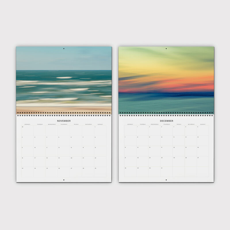 Abstract Seascapes 2026 Wall Planner & Organizer