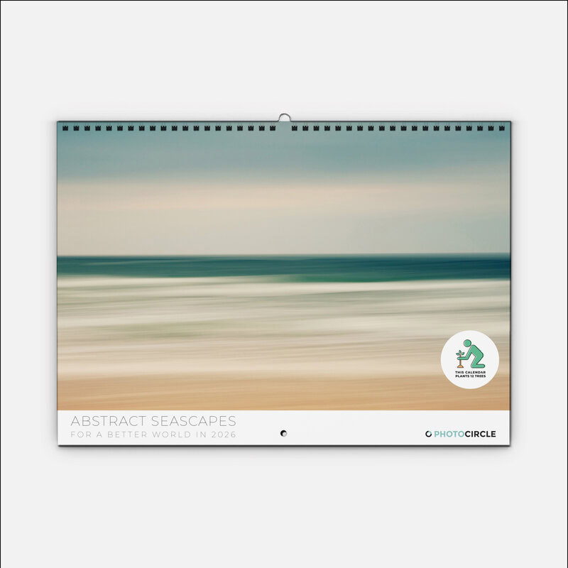 Abstract Seascapes 2026 Wall Planner & Organizer