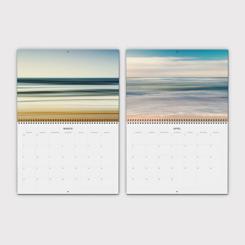 Abstract Seascapes 2026 Wall Planner & Organizer