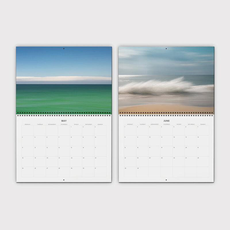 Abstract Seascapes 2026 Wall Planner & Organizer