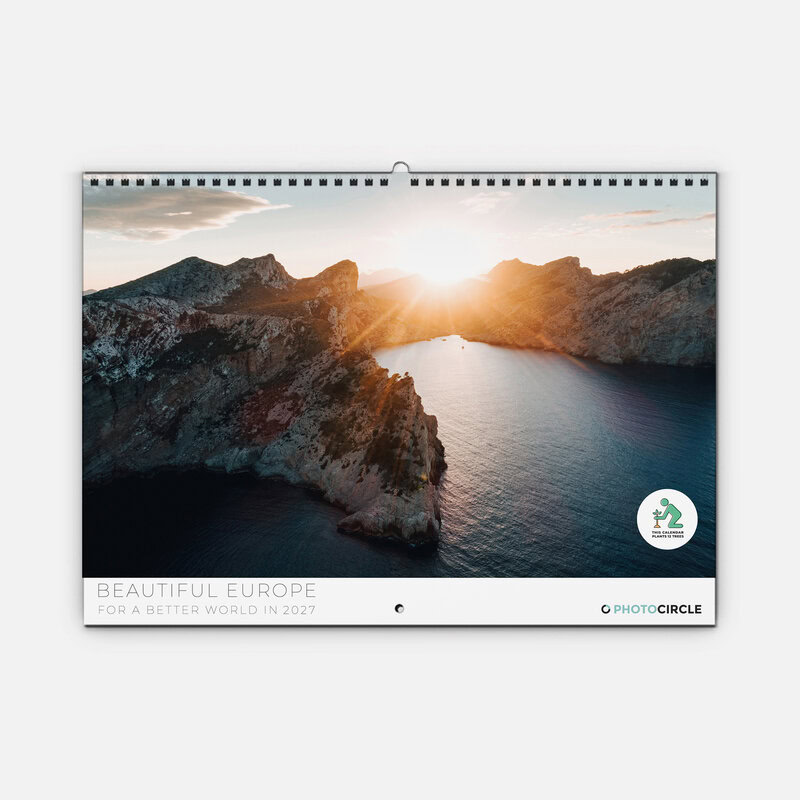 Beautiful Europe Wall Planner & Calendar 2027