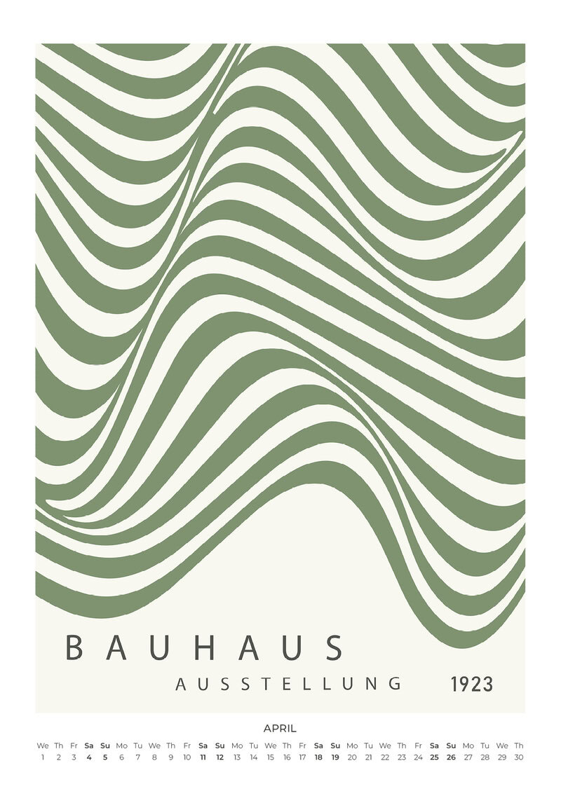 In the Spirit of Bauhaus Kalender 2026