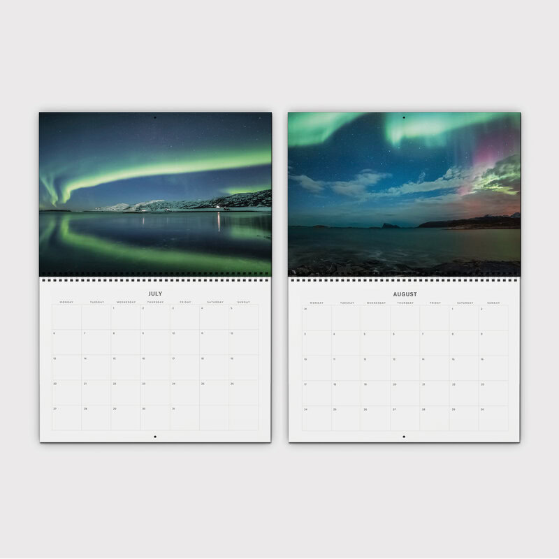 Nordlichter Wandkalender 2026