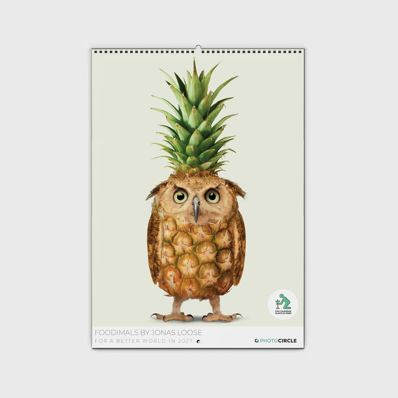 Foodimals 2027 Wall Planner & Calendar
