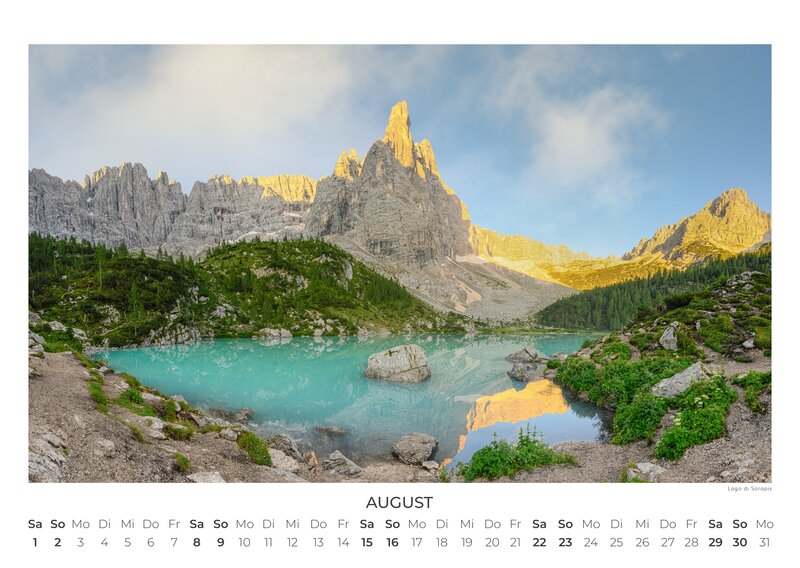 Dolomites 2026 Wall Calendar