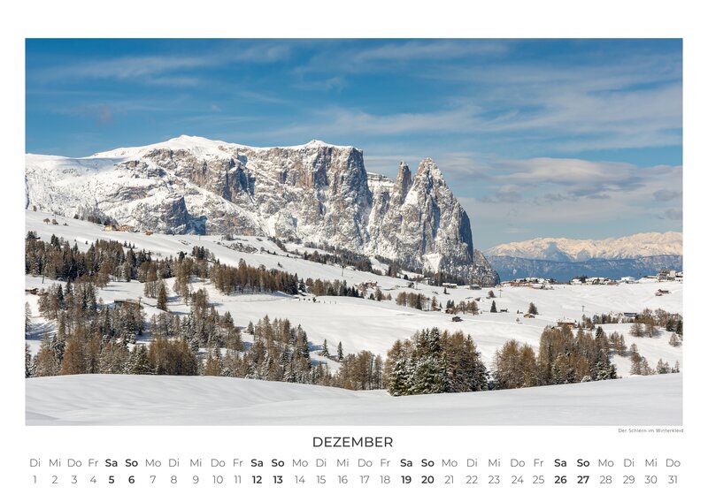 Dolomites 2026 Wall Calendar