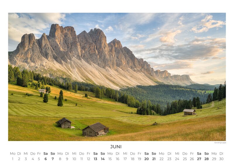 Dolomites 2026 Wall Calendar