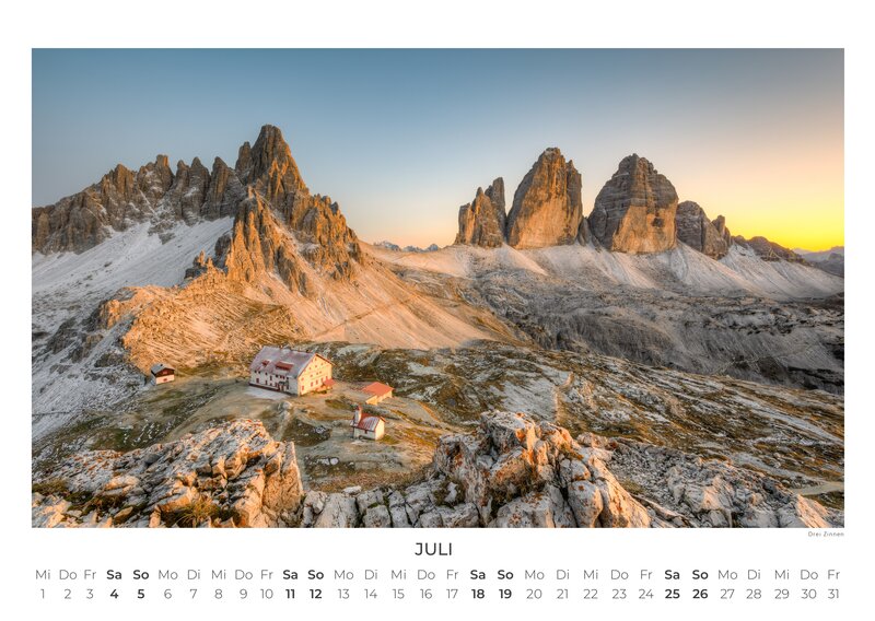 Dolomites 2026 Wall Calendar