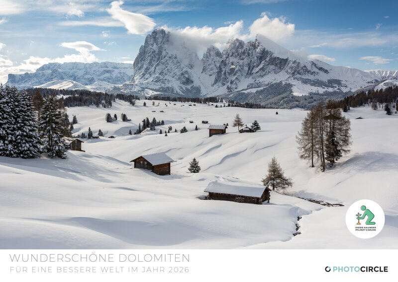 Dolomites 2026 Wall Calendar