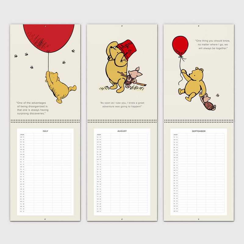 Winnie the Pooh Quotes 2026 Family Planner