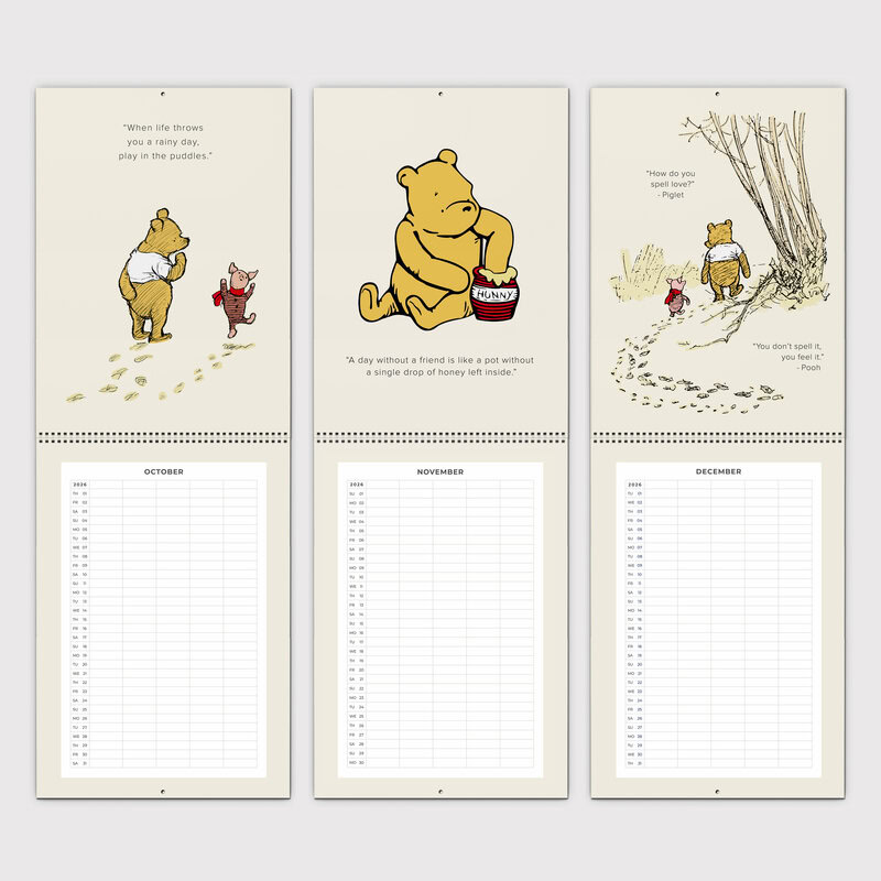 Winnie the Pooh Quotes 2026 Family Planner