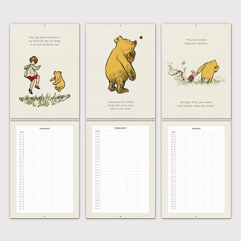 Winnie the Pooh Quotes 2026 Family Planner
