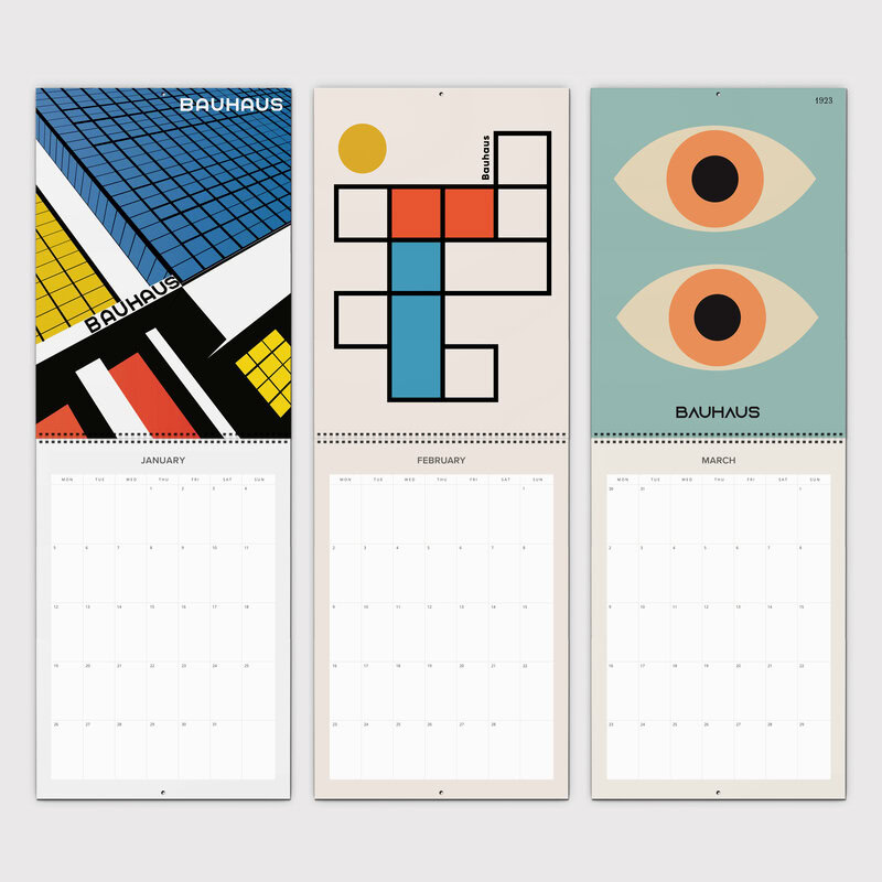 Bauhaus Style 2026 Wall Planner & Organizer