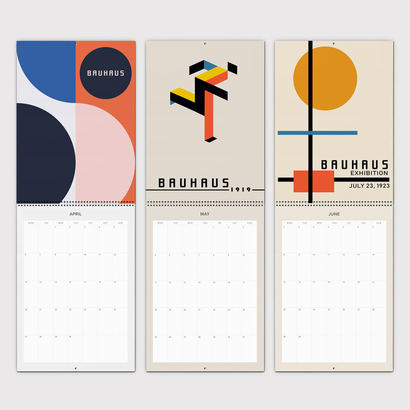 Bauhaus Style 2026 Wall Planner & Organizer