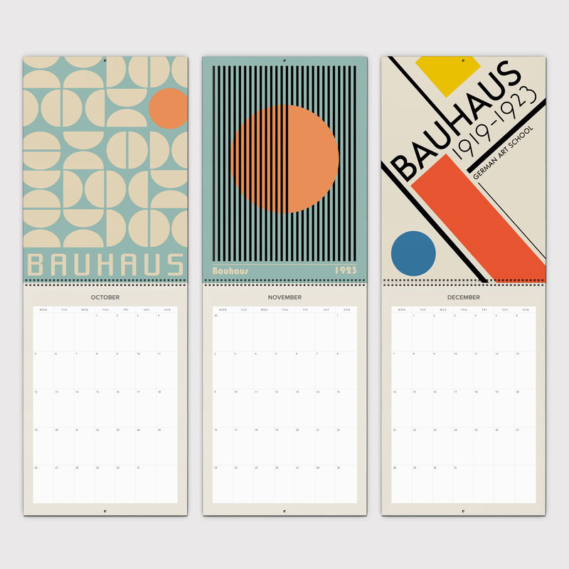 Bauhaus Style 2026 Wall Planner & Organizer