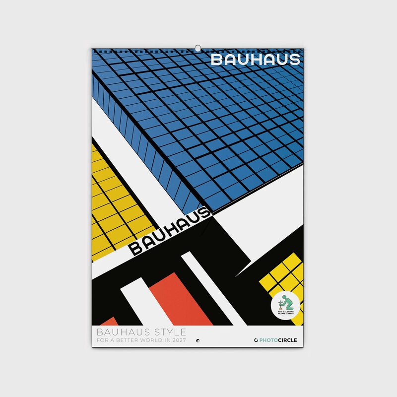 Bauhaus Style 2027 Wall Planner & Organizer