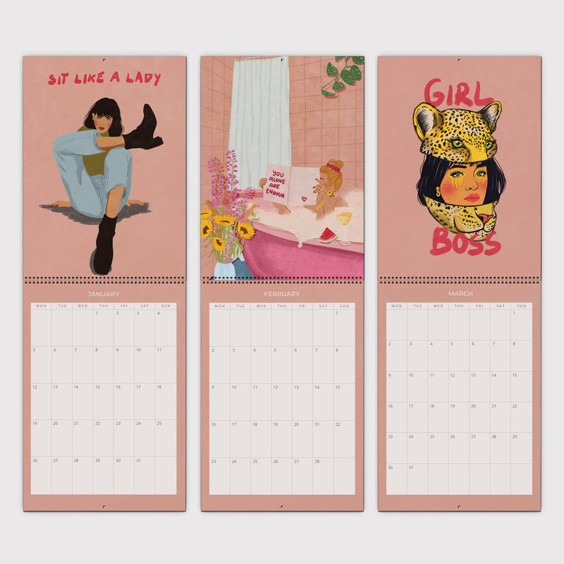 Strong Women 2026 Wall Planner & Calendar