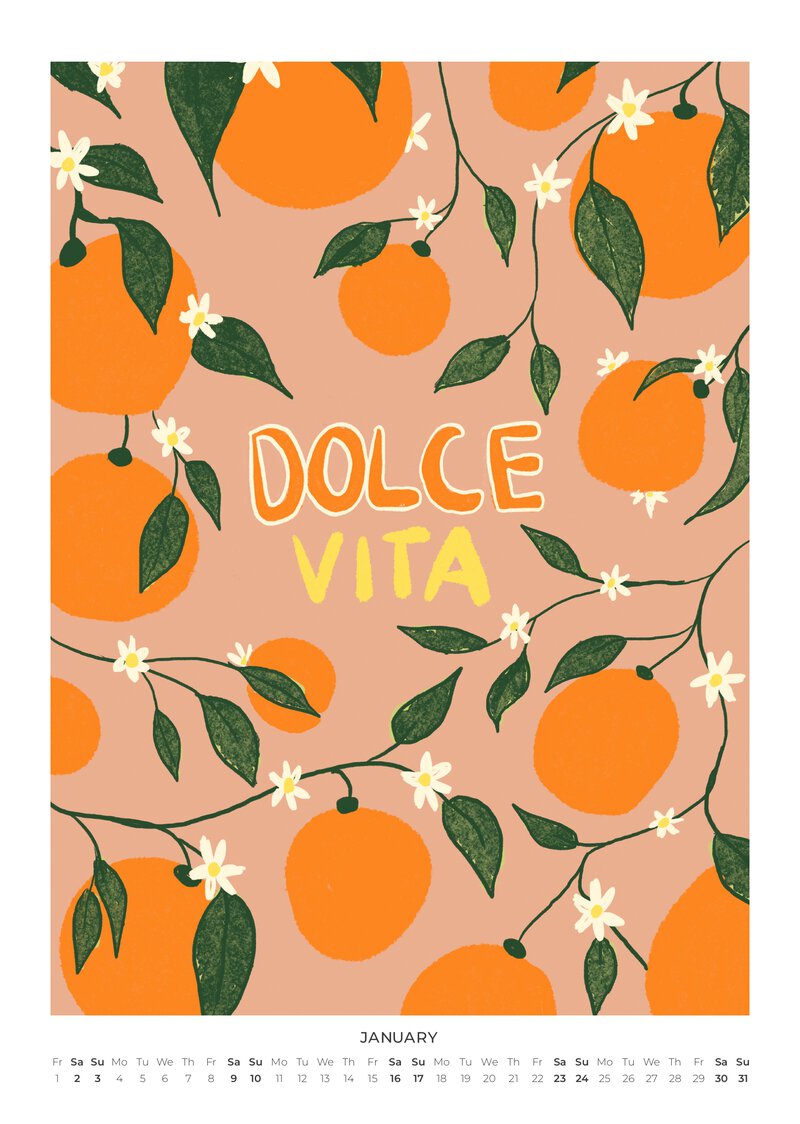 Dolce Vita Design Kalender 2027