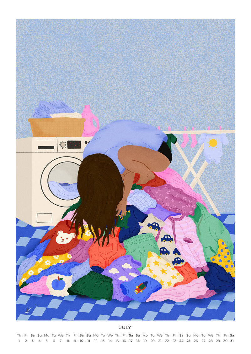 Motherhood, Unfiltered Calendar 2027 | Humorous Motherhood Illustrations