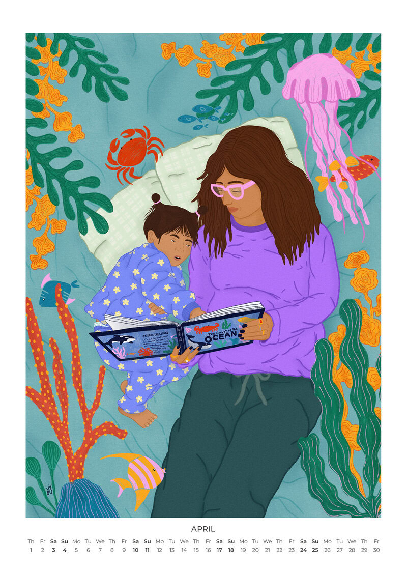 Motherhood, Unfiltered Calendar 2027 | Humorous Motherhood Illustrations